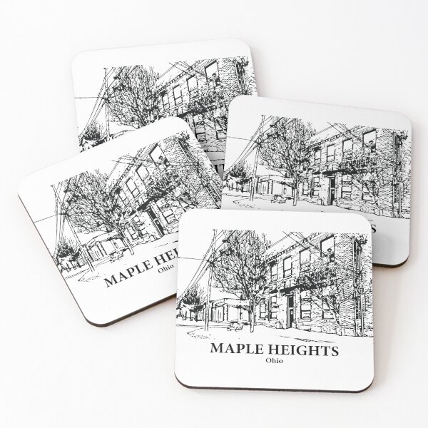 Item preview, Maple Heights OH - Ink Cityscape Illustration designed and sold by Lakeric.