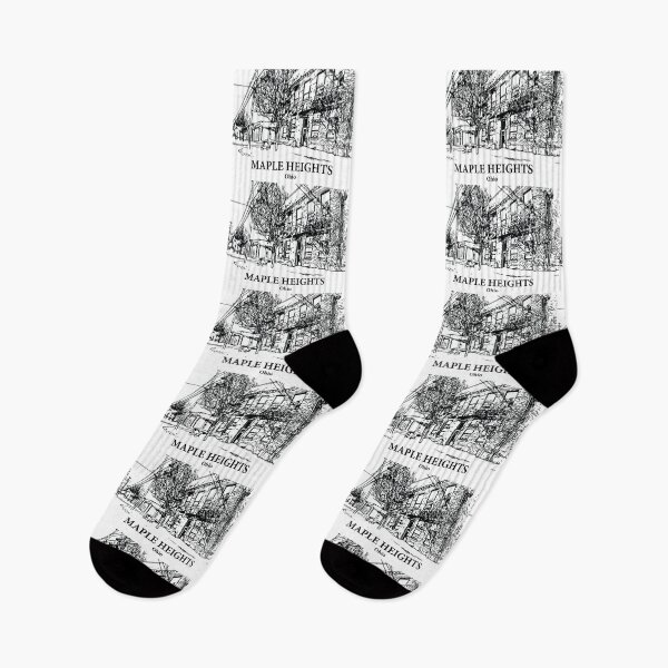 Item preview, Maple Heights OH - Ink Cityscape Illustration designed and sold by Lakeric.