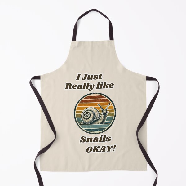 Item preview, I Just Really Like Snails OKAY Funny retro Snail Lover Gift designed and sold by TheScruffyGoose.