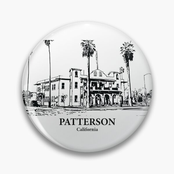 Item preview, Patterson CA - Ink Cityscape Illustration designed and sold by Lakeric Cityscapes.