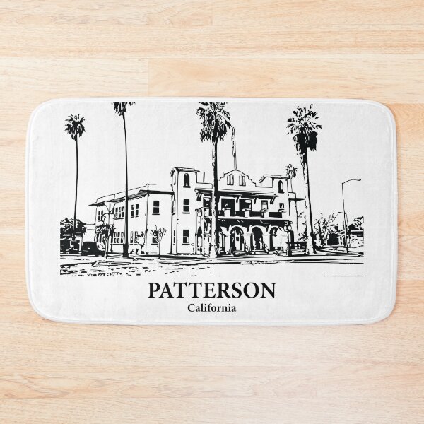 Item preview, Patterson CA - Ink Cityscape Illustration designed and sold by Lakeric Cityscapes.