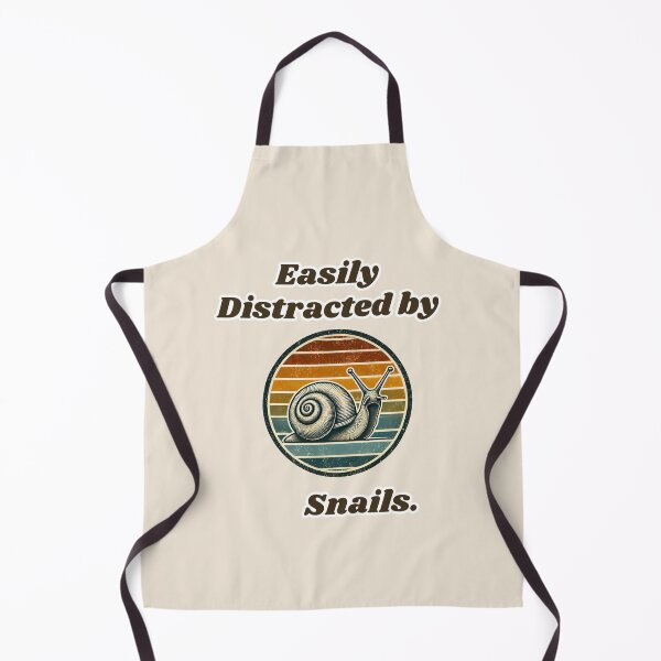 Item preview, Easily Distracted By Snails Funny retro Snail Lover Gift designed and sold by TheScruffyGoose.