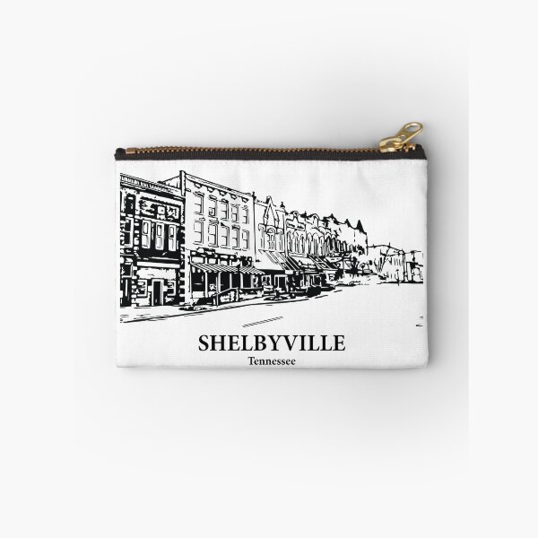 Item preview, Shelbyville TN - Ink Cityscape Illustration designed and sold by Lakeric.