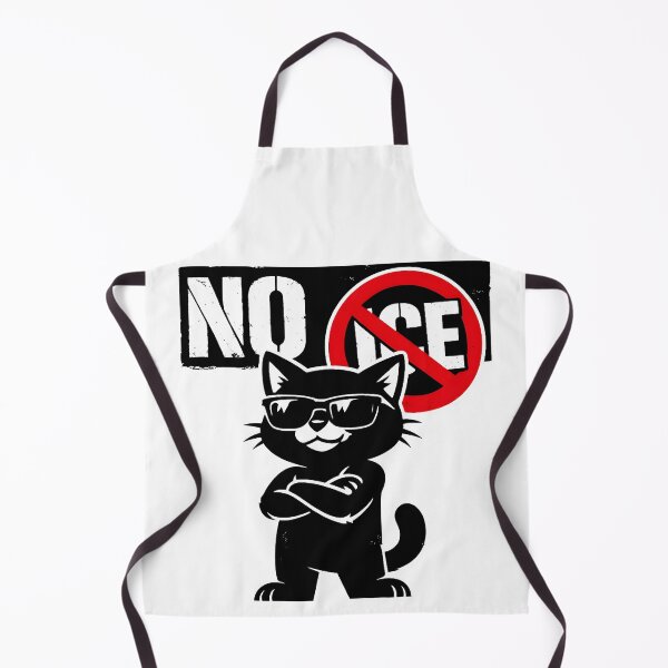 Item preview, No ICE Cool Cat T-Shirt Anti ICE Protest Funny Cat Graphic Tee designed and sold by WAUZ.