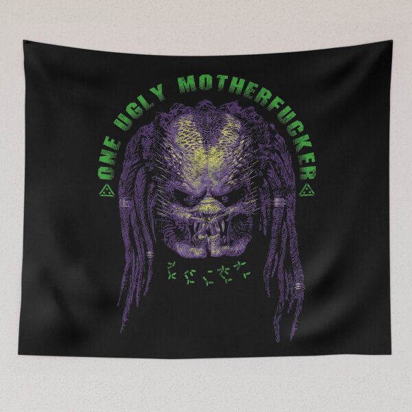 Item preview, Jungle Hunter One Ugly MF Yautja Predator Distressed designed and sold by Power Up Prints.