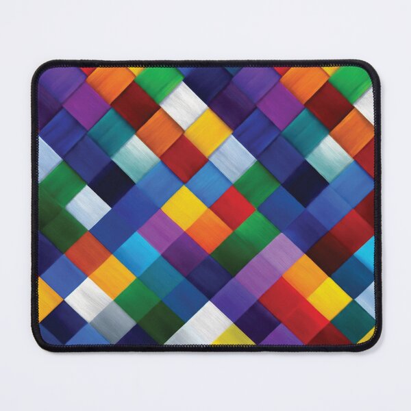 Item preview, Colorful Geometric Woven Square Mosaic Pattern designed and sold by DGtaLrtcom.