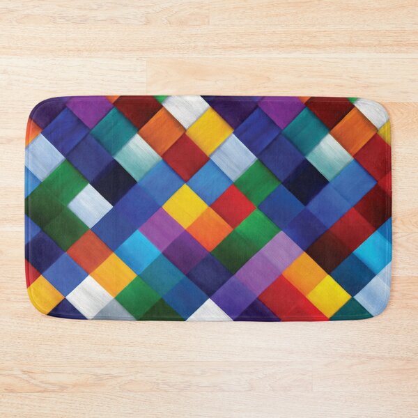 Item preview, Colorful Geometric Woven Square Mosaic Pattern designed and sold by DGtaLrtcom.