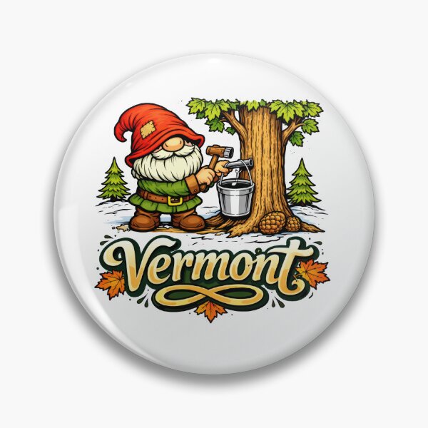 Item preview, Gnome Tapping Maple Tree in Vermont designed and sold by Moriarty's Digital Visions.