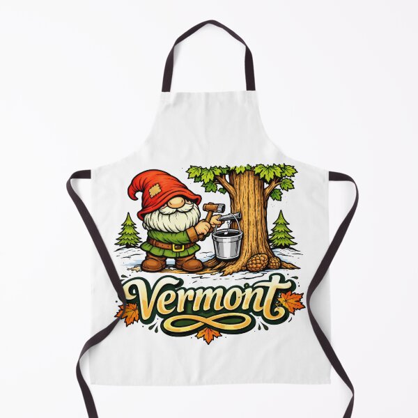 Item preview, Gnome Tapping Maple Tree in Vermont designed and sold by Moriarty's Digital Visions.