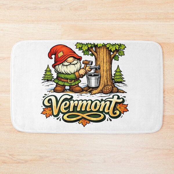 Item preview, Gnome Tapping Maple Tree in Vermont designed and sold by Moriarty's Digital Visions.