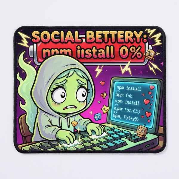 Item preview, Introvert Software Sweatpants social battery: npm install 0% designed and sold by shop43.