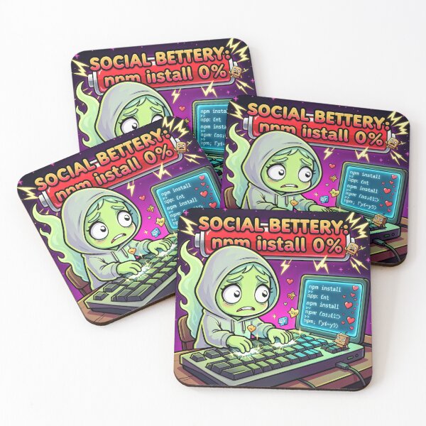 Item preview, Introvert Software Sweatpants social battery: npm install 0% designed and sold by shop43.