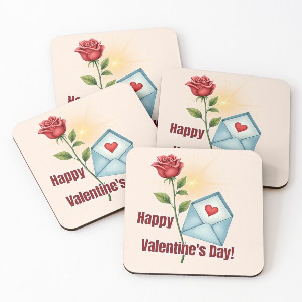 Item preview, Happy Valentine's Day! - Classic Rose and Love Letter designed and sold by PriyaMagic.