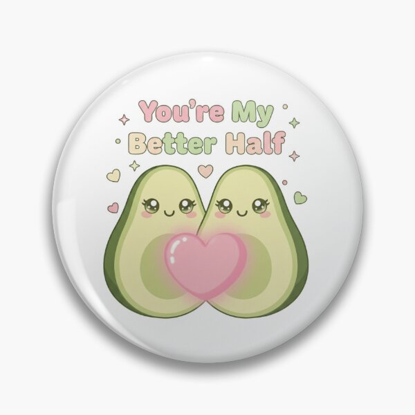 Item preview, You're My Better Half Cute Avocado Love Gift designed and sold by DreamsMRC.