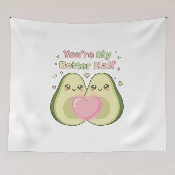 Item preview, You're My Better Half Cute Avocado Love Gift designed and sold by DreamsMRC.