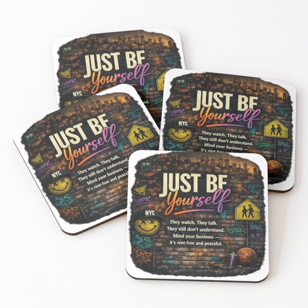 Item preview, Just Be Yourself – Urban Graffiti Street Art Quote designed and sold by Raised Different.