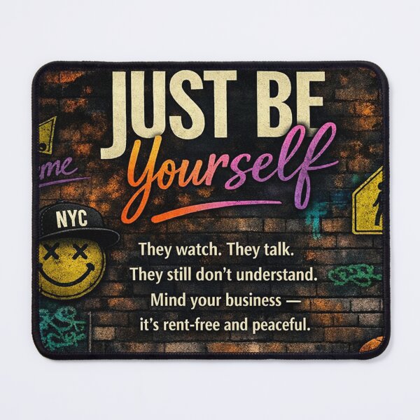 Item preview, Just Be Yourself – Urban Graffiti Street Art Quote designed and sold by Raised Different.