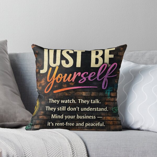 Item preview, Just Be Yourself – Urban Graffiti Street Art Quote designed and sold by Raised Different.