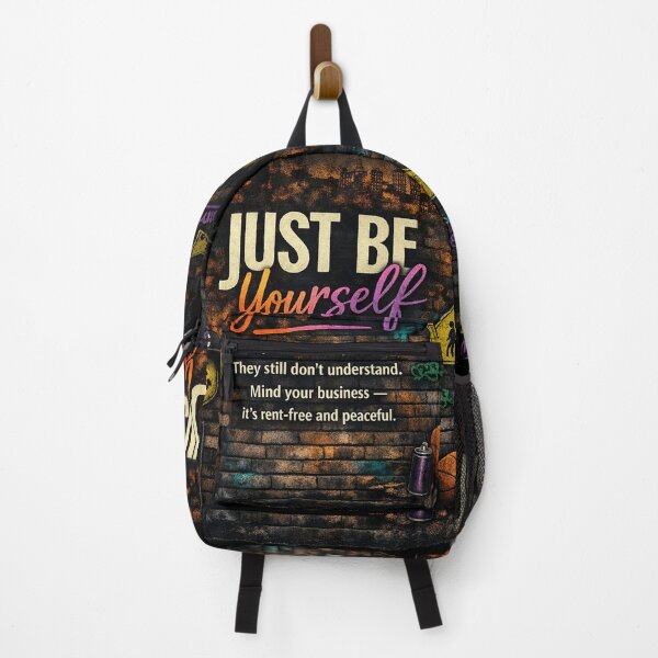 Item preview, Just Be Yourself – Urban Graffiti Street Art Quote designed and sold by Raised Different.