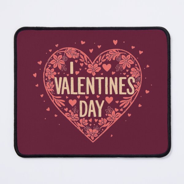 Item preview, Floral Heart Valentine's Day Design - Cute Romantic Typography. designed and sold by LunaPrintCo.