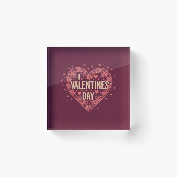 Item preview, Floral Heart Valentine's Day Design - Cute Romantic Typography. designed and sold by LunaPrintCo.
