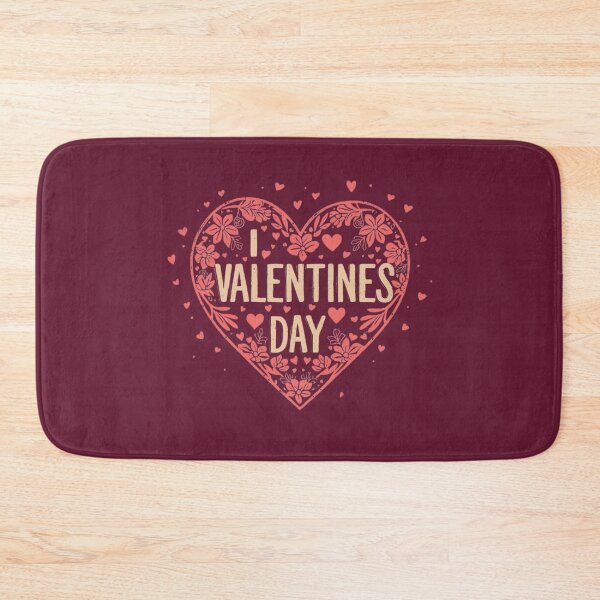 Item preview, Floral Heart Valentine's Day Design - Cute Romantic Typography. designed and sold by LunaPrintCo.
