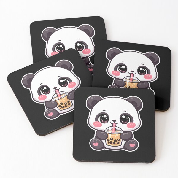 Artikelvorschau, Panda Bubble Tea Kawaii Art entworfen und verkauft von Clauxel.