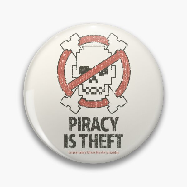 Item preview, Piracy is Theft 1991  designed and sold by AstroZombie6669.