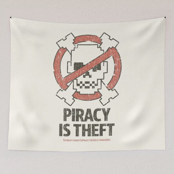 Item preview, Piracy is Theft 1991  designed and sold by AstroZombie6669.