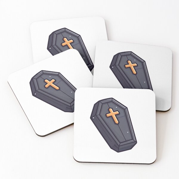 Item preview, Gothic Black Coffin With Gold Cross designed and sold by Aitne.