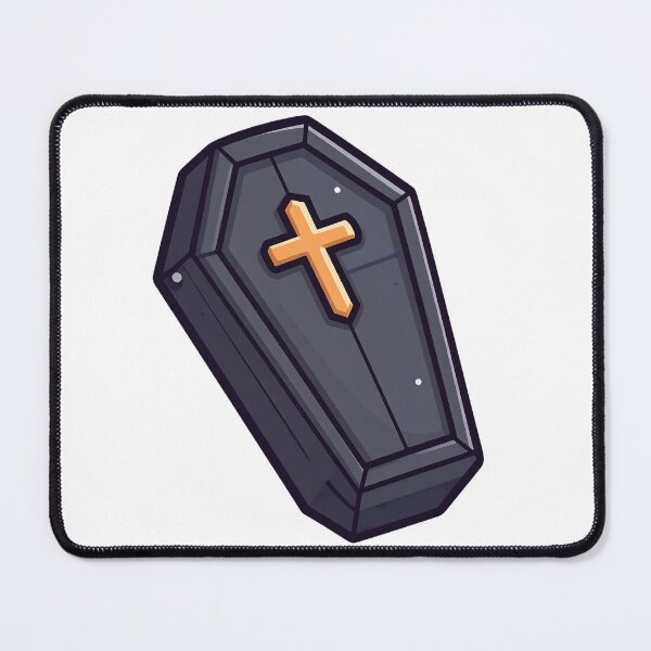 Item preview, Gothic Black Coffin With Gold Cross designed and sold by Aitne.