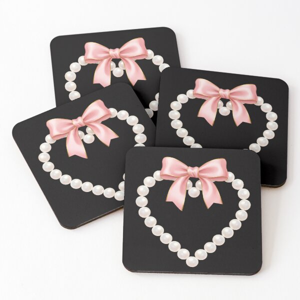 Item preview, Coquette Pearl Heart, Coquette, Coquette Bow, Coquette Big Bow Heart, Valentine's Day, valentine's day bow, heart designed and sold by DesignDenDo ⭐⭐⭐⭐⭐.