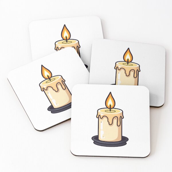 Item preview, Spooky Melting Wax Candle Illustration designed and sold by Aitne.