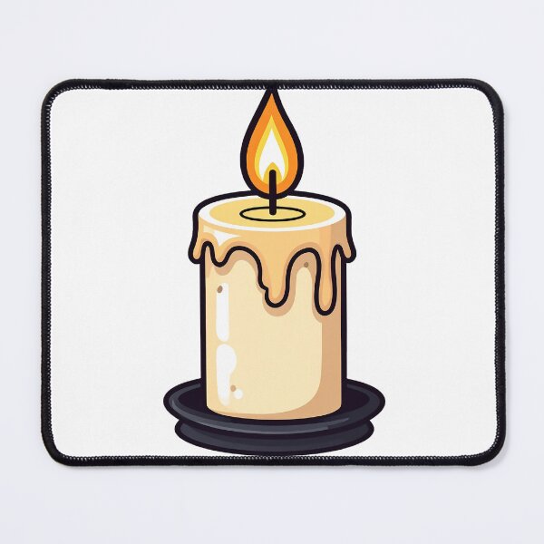 Item preview, Spooky Melting Wax Candle Illustration designed and sold by Aitne.