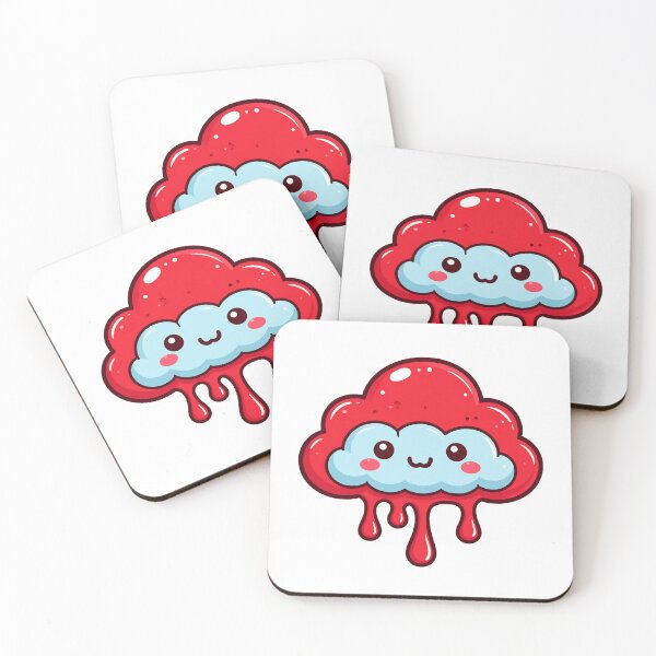 Item preview, Kawaii Red Cloud Raining Blood designed and sold by Aitne.