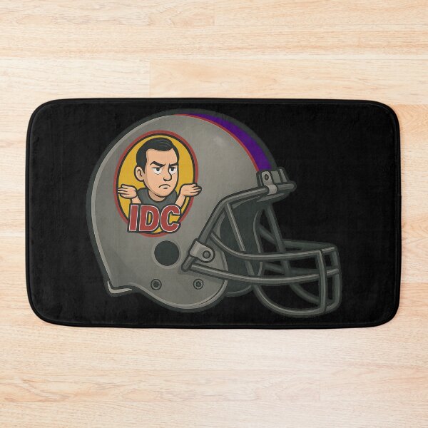 Item preview, Team IDC: I Don’t Care - Football Helmet designed and sold by FoxBaine Designs.