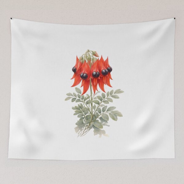 Item preview, Sturt’s Desert Pea (Swainsona formosa) designed and sold by HOMETOWN86.