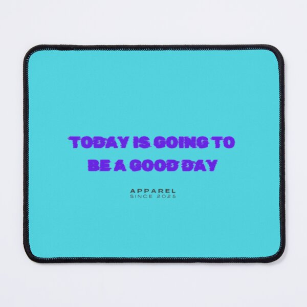 Item preview, Today Is Going To Be A Good Day Bold Purple Typography Art designed and sold by Posiheal26.