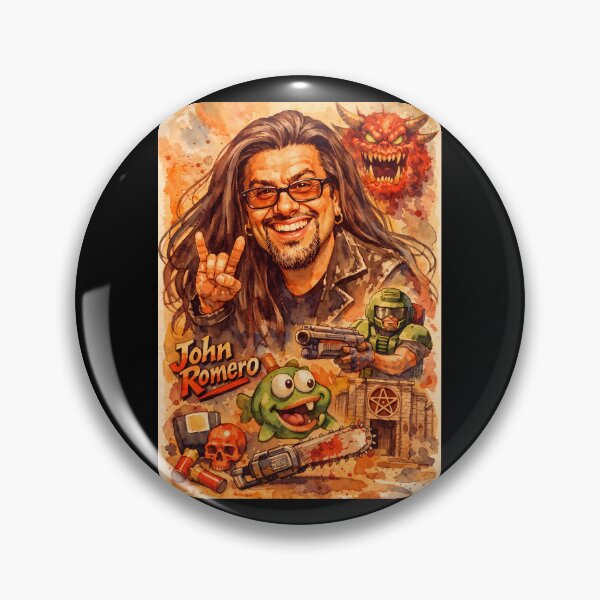 Item preview, John Romero designed and sold by Sarcastic designs.