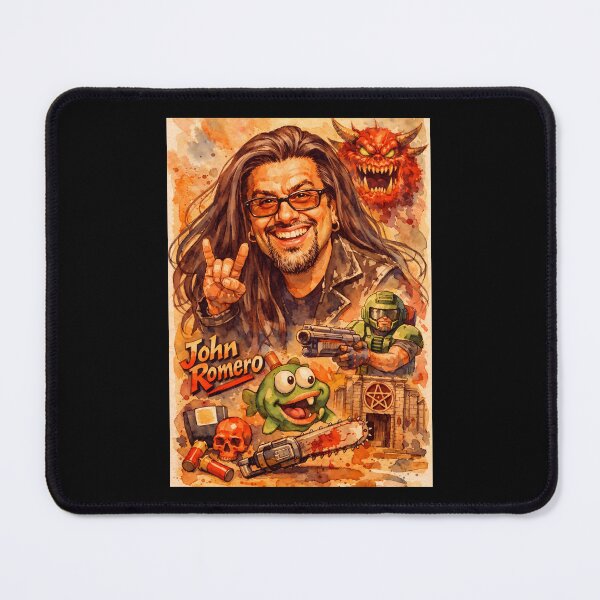 Item preview, John Romero designed and sold by Sarcastic designs.