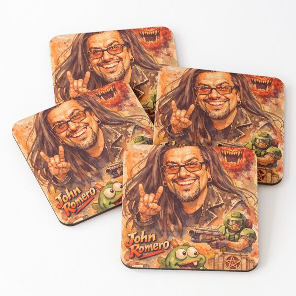 Item preview, John Romero designed and sold by Sarcastic designs.