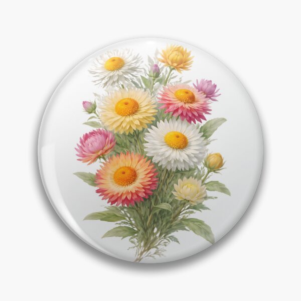 Item preview, Everlasting Daisy (Xerochrysum bracteatum) designed and sold by HOMETOWN86.