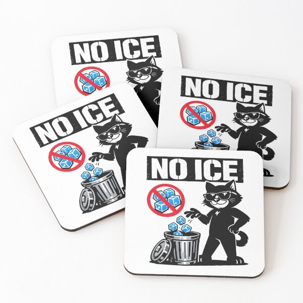 Item preview, No Ice Cat T-Shirt Funny Protest Trash Ice Cubes designed and sold by WAUZ.
