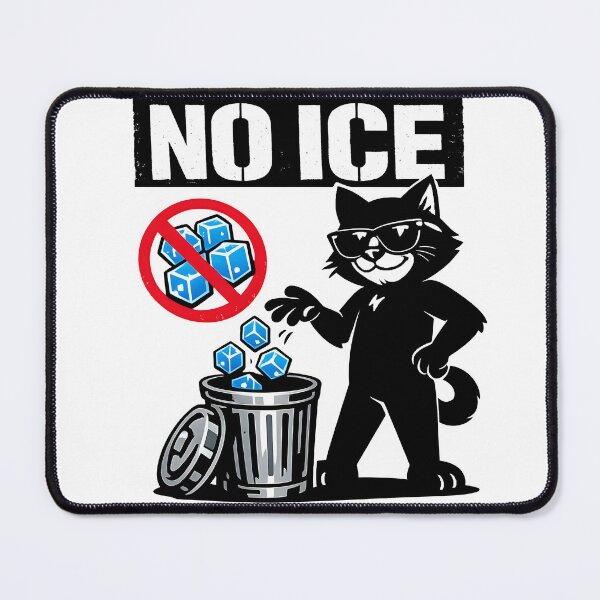 Item preview, No Ice Cat T-Shirt Funny Protest Trash Ice Cubes designed and sold by WAUZ.