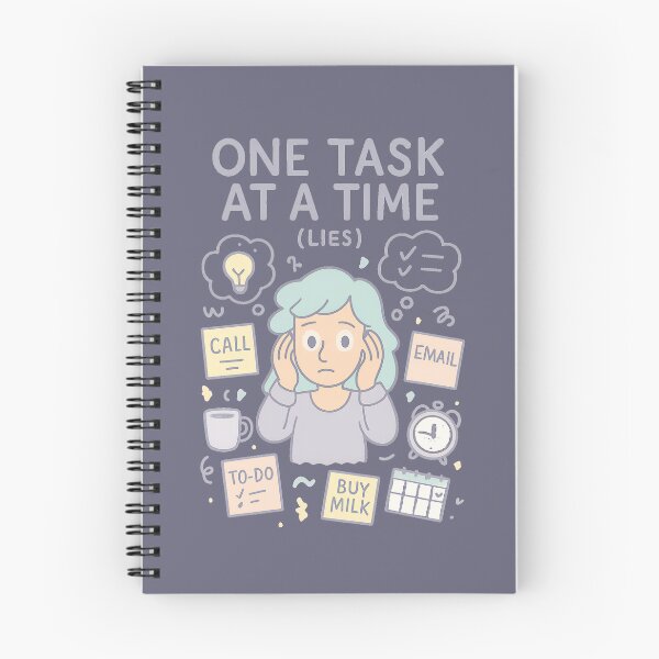 Item preview, One Task at a Time (Lies) - Funny ADHD Shirt | Executive Dysfunction Humor for Women. designed and sold by SBSociety.
