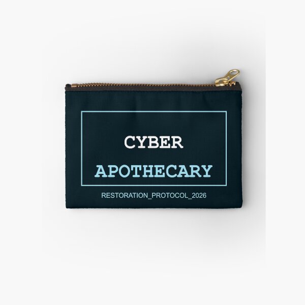 Item preview, Cyber Apothecary Futuristic Wellness Label designed and sold by Mikidesign1988.