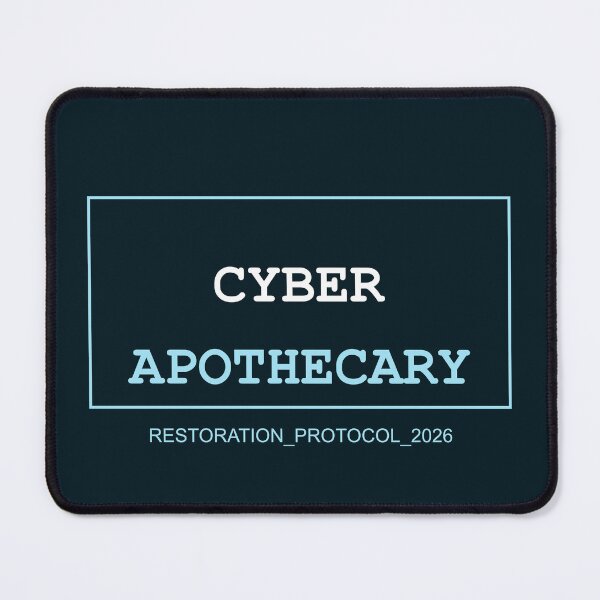 Item preview, Cyber Apothecary Futuristic Wellness Label designed and sold by Mikidesign1988.