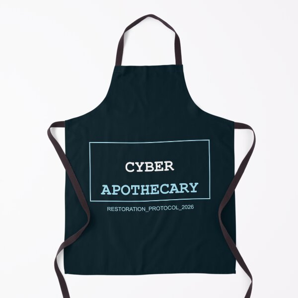 Item preview, Cyber Apothecary Futuristic Wellness Label designed and sold by Mikidesign1988.