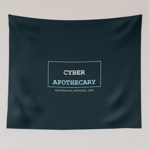 Item preview, Cyber Apothecary Futuristic Wellness Label designed and sold by Mikidesign1988.