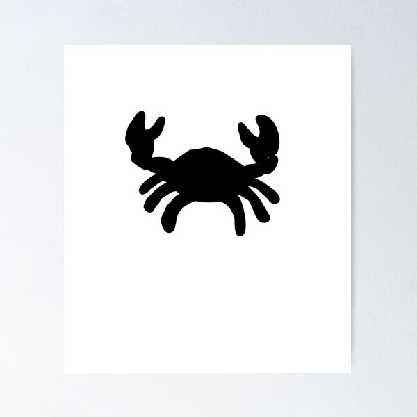 Item preview, Crab Silhouette Cancer Zodiac Design designed and sold by Theo86.